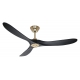 ECO GENUINO 152 Brushed Brass Black με DC μοτέρ και τηλεχειρισμό της Casafan