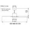 ECO NEO III 103 Λευκός Γκρι με DC μοτέρ της Casafan