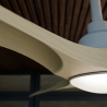 Balcony 107 Λευκός - Φυσικό ξύλο Εξωτερικού χώρου με DC μοτέρ και LED φωτιστικό της Sulion