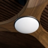 Carla L 132 Λευκός - Φυσικό ξύλο Εξωτερικού χώρου με DC μοτέρ και LED φωτιστικό της Sulion