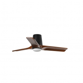 Heywood Tub 90 Μαύρος Καρυδιά με DC μοτέρ και LED φωτιστικό της Faro
