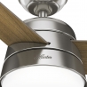 Finley Nickel 132 με φωτιστικό και τηλεχειρισμό της Hunter