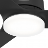 Galvin Ματ Μαύρος με LED φωτιστικό και τηλεχειρισμό της Hunter