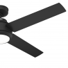 Greta Ματ Μαύρος με DC μοτέρ και LED φωτιστικό της Hunter