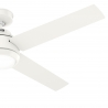 Greta Λευκός με DC μοτέρ και LED φωτιστικό της Hunter
