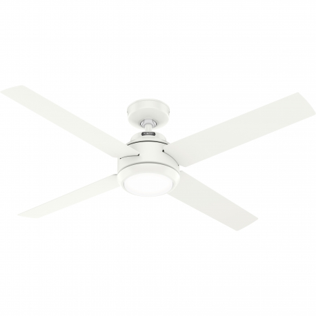 Greta Λευκός με DC μοτέρ και LED φωτιστικό της Hunter