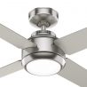 Greta Χρώμιο με DC μοτέρ και LED φωτιστικό της Hunter