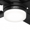 Mila Ματ Μαύρος με DC μοτέρ και LED φωτιστικό της Hunter