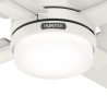 Mila Λευκός με DC μοτέρ και LED φωτιστικό της Hunter