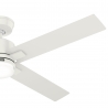 Mila Λευκός με DC μοτέρ και LED φωτιστικό της Hunter