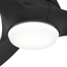 Calabasas Ματ Μαύρος με DC μοτέρ και LED φωτιστικό της Hunter
