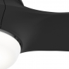 Calabasas Ματ Μαύρος με DC μοτέρ και LED φωτιστικό της Hunter