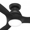 Calabasas LP Ματ Μαύρος με DC μοτέρ και LED φωτιστικό της Hunter