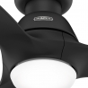 Calabasas LP Ματ Μαύρος με DC μοτέρ και LED φωτιστικό της Hunter