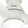 Calabasas LP Λευκός με DC μοτέρ και LED φωτιστικό της Hunter