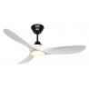 ECO GENUINO L 122 MS MW Μαύρος Λευκός με DC μοτέρ και LED φωτιστικό της Casafan