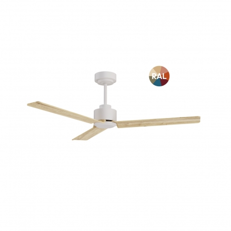 Anne 127 Λευκός Φυσικό Ξύλο με DC μοτέρ και τηλεχειρισμό της Sulion