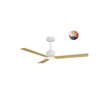 Anne 127 Λευκός Φυσικό ξύλο  με DC μοτέρ και LED (GL) της Sulion