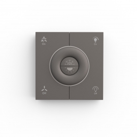 Επίτοιχο Control ΜΠΑΤΑΡΙΑΣ για DC ανεμιστήρες οροφής της Sulion με φωτιστικό (γκρι)