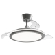 Bombay Estilo 89 Χρώμιο με DC μοτέρ, LED φωτιστικό και αναδιπλούμενα πτερύγια της Sulion