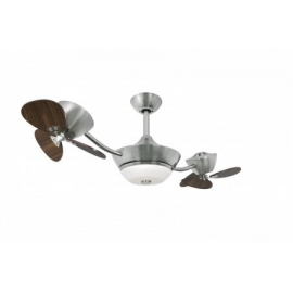eFAN 107 Walnut με DC μοτέρ, φωτιστικό και τηλεχειρισμό της AireRyder