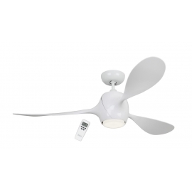 ECO FIORE λευκός με DC μοτέρ & LED φωτιστικό της Casafan