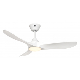 ECO GENUINO L 122 MW MW Λευκός με DC μοτέρ και LED φωτιστικό της Casafan
